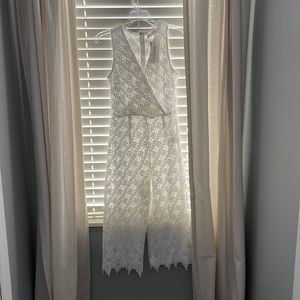 White lace jumpsuit